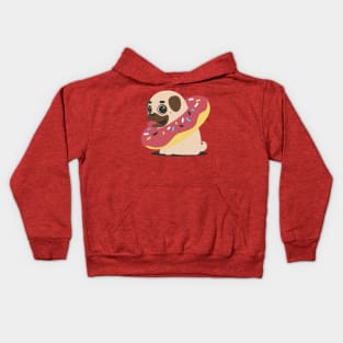 Pug Donut Kids Hoodie